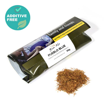 Pueblo Blue Additive-Free Hand Rolling Tobacco - 50g Pouch
